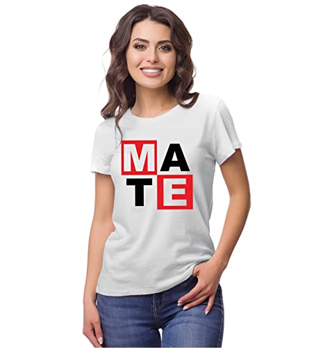 Image of Hangout Hub HH7 Men's & Women's Round Neck Cotton T-Shirt-Soul Mate-Pack of 2-Couple T-Shirts