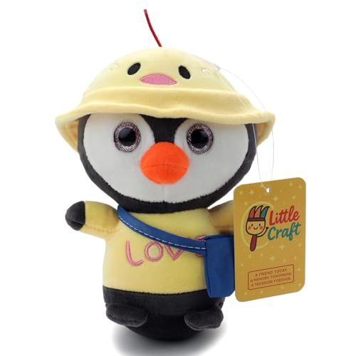 Image of Soft Plush Toy for Kids Stuffed Soft Toy with Cute Hug-Friendly Plush for Babies, Toddlers & Children Safe, Lightweight & Easy to Clean (Yellow Penguin)