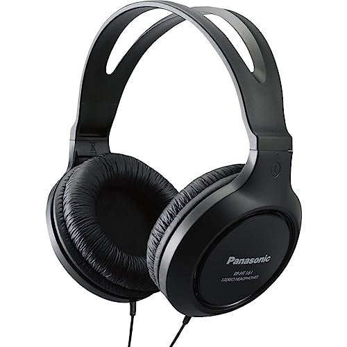 Photo 1 of (READ FULL POST) Panasonic Headphones, Lightweight Over the Ear Wired Headphones with Clear Sound and XBS for Extra Bass, Long Cord, 3.5mm Jack for Phones and Laptops – RP-HT161-K (Black)