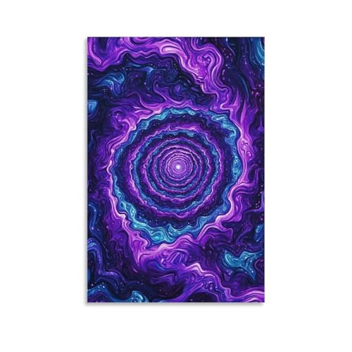 Toile vortex décorative pour chambre apaisante | Affiche murale 50x75