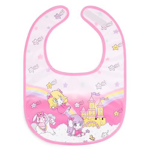 Littleforbig Silky Waterproof Babydoll Printed Adult Bib with Adjustable Hook-and-Loop Fastener Closure - Littles in Dreamland Adult Bib
