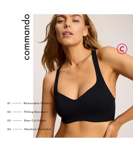 Image of commando Butter Soft-Support Racerback Bralette | Wireless Bra | Bonded Fusion Edges & Molded Cups