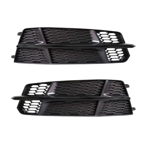 Grille de phare antibrouillard noir pour pare-chocs avant Audi A6 C7 A6L 2015-2018
