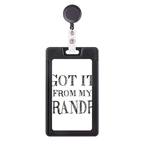 Porte-badge rétractable humoristique grandpa pour égayer vos gardes de nuit