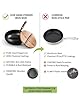 BIQIO Asian Cast Iron Pot, Japanese Uncoated Hand-Forged Crock Pan with Lid, Thick Non-stick Wok Without Coating, Multifunctional Cookware Durable Rust-Free Boiler Skillets for Kitchen Cooking Frying #4