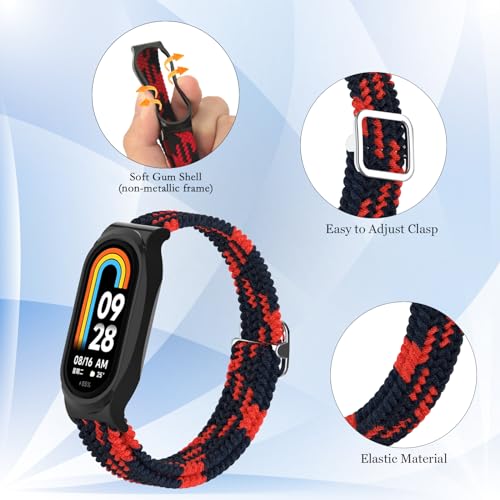 CHULN 2 Piece Straps Compatible with Xiaomi Mi Band 8 - Image 4