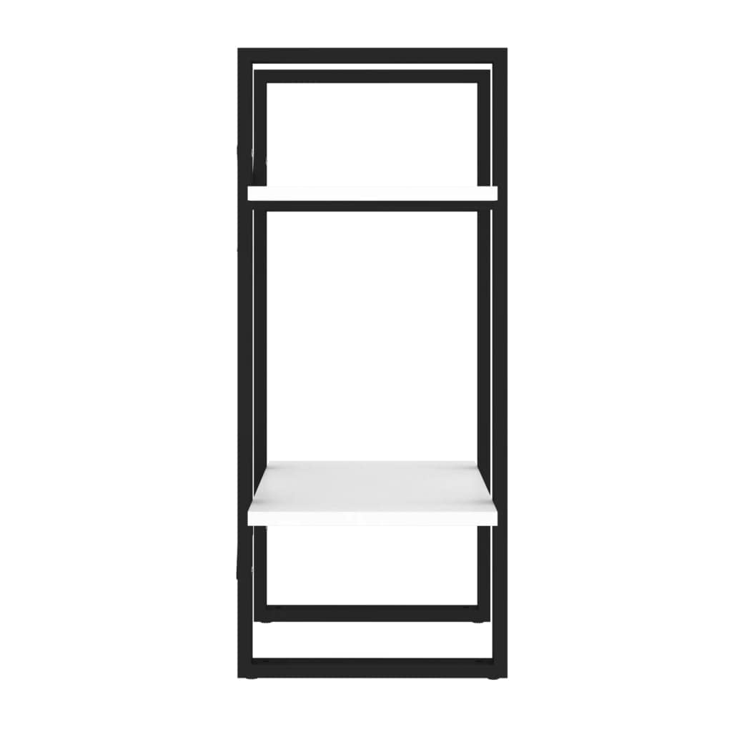 Estantería con 2 compartimentos, material de madera, 40 x 30 x 70 cm, estilo industrial, con mucho espacio de almacenamiento y fácil limpieza, ideal como estantería y estantería vintage