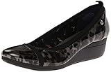 Anne Klein Sport Women's Bailout Synthetic Wedge Pump,Black,10 M US