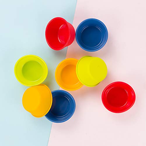 Webake Silicone Cupcake Baking Cups Set Of 8, Air Fryer Muffin Pan Jumbo Muffin Liners Reusable Large Individual Muffin Tin, 3.5 Inch Mini Cake Pan Salad Dressing Container, Bpa Free #TOP6