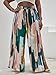 WDIRARA Women's Plus Size Printed Drawstring Waist Split Side Wide Leg Pants Multicolored 3XL
