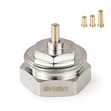 VANCOCO Heizkörperadapter M28×1,5 Feingewinde auf M30×1,5, Metalladapter mit Langer Lebensdauer, Thermostatkopfadapter für Heizkörperthermostat/Heizkörperventil