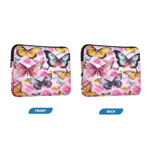 Funda para portátil 13-14 pulgadas rosa con diseño colorido miniatura 2