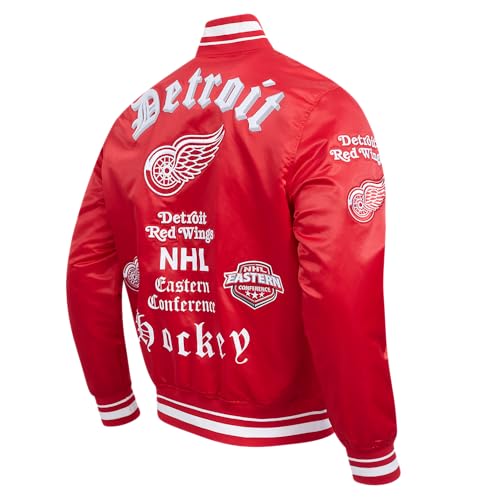 Image of Pro Standard Mens NHL Old English Satin Jacket