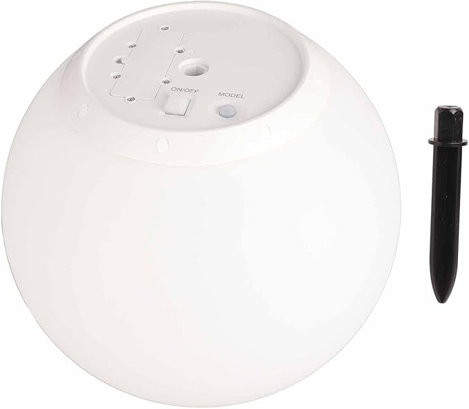 Wnvivi Wnvivi Solar Garden Lights, 8 Inch Solar Globe Light Outdoor, 9 Kleuren Veranderende Waterdichte Tuin Pathway Lamp, Solar Ball Lamp voor Yard Lawn