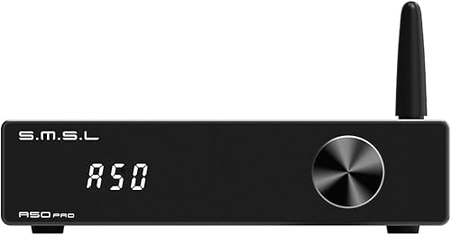 S.M.S.L A50Pro, LPF y HPF, amplificador de audio de 2.1 canales, potencia de salida de graves de 100 W, amplificador de audio estéreo HiFi Bluetooth