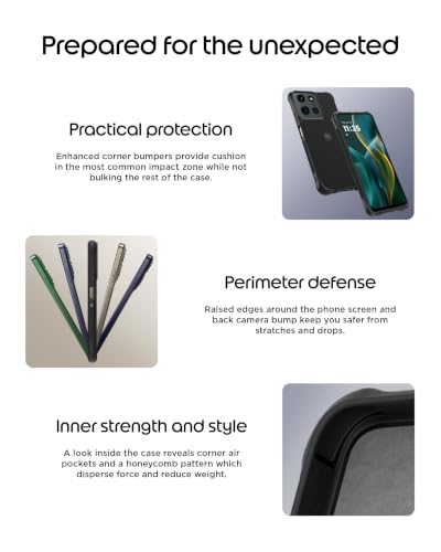 Image of Motorola Moto G Power (2025 /2026) Rugged Protective Case- Black | Precision fit, Military Grade Shock Absorbing Cover for Enhanced Phone Grip, Drop Protection