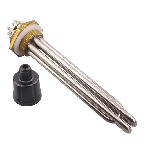 fengpeng ^Nq[^[ 220V/380V {C[MGg DN32 ǏdCq[^[ 2KW 3KW 4.5KW 6KW 3750W SUS304(Silver,220V,3750w)