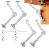 LinamHoz 4 pcs Lift Stay, Adjustable Lift up Stay Support Buffer Hinge for Homes, Kitchen Cupboard Supports up to 20KG with Adjustable Opening Angles