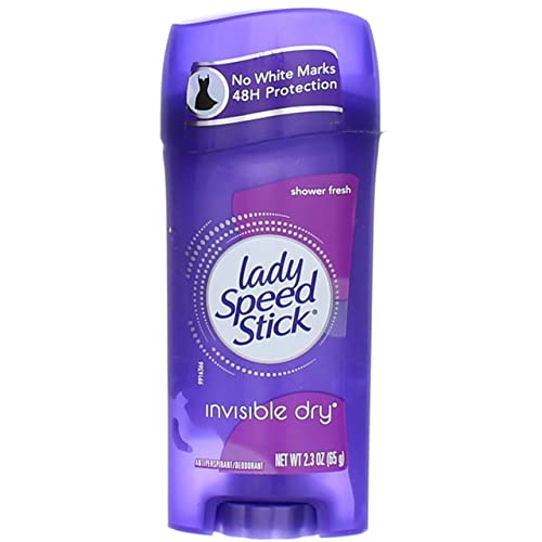 Lady Speed Stick Invisible Dry Shower Fresh Antiperspirant Deordorant, 2.3 oz, Pack of 3