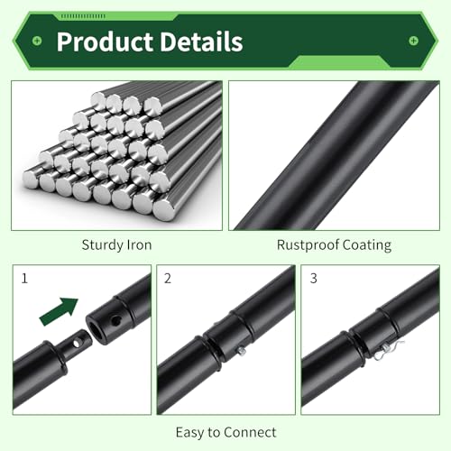 Image of 3 Auger Extension Bits 3 /4in Shaft, 9.4 /12.6 /20.9in Bars for Earth Drilling