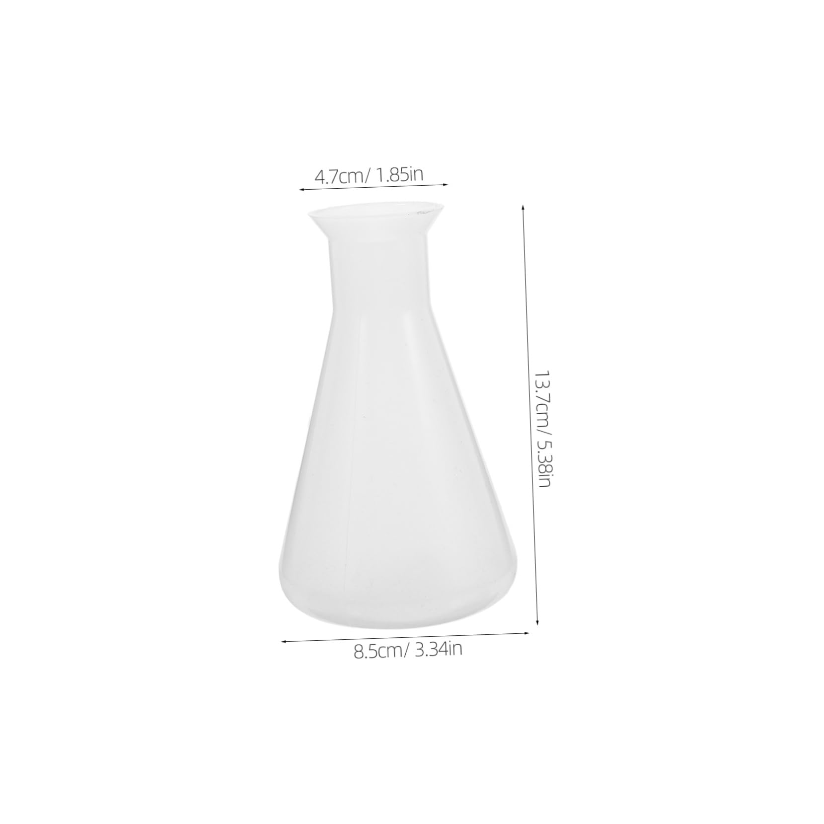 Veemoon Wide Mouth Lab Erlenmeyer Flask 250ml Chemistry Beaker Plastic Flask for Research