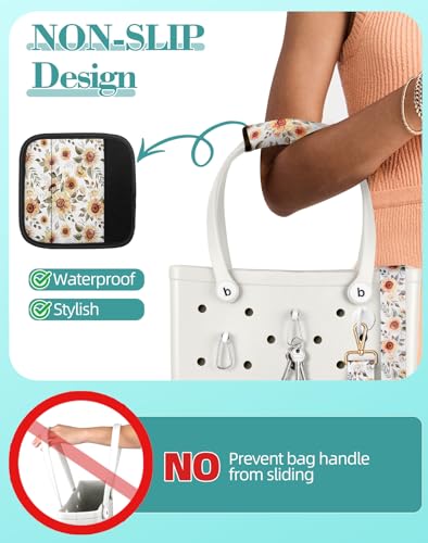 Bag Strap Crossbody Charms for Bogg Bag Accessories - Neoprene Luggage Handle Wrap & 2 Key Holders3