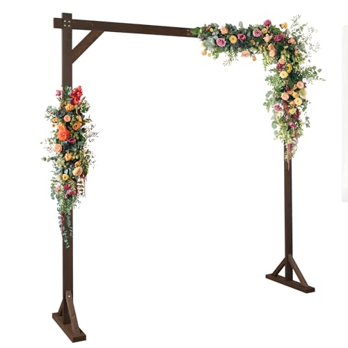 7.2FT Square Wooden Arch for Wedding Wood Arch Wedding Arbor,