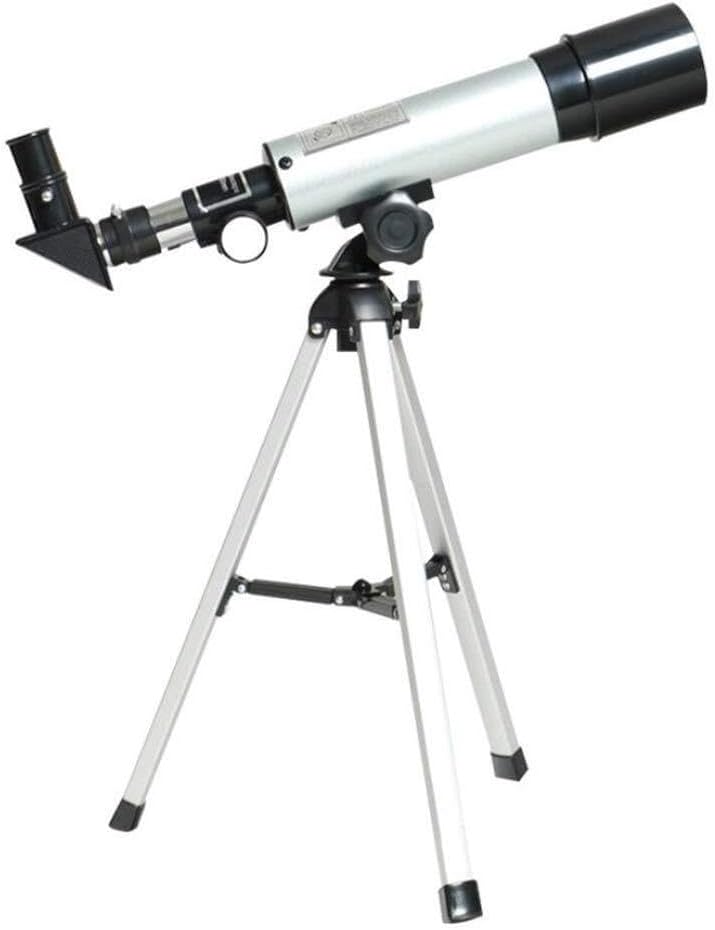 Portable 90X Monocular Astronomical Telescope, 50mm Refractor with 360mm Focal Length, Adjustable Tripod, Sky & Stars Watching