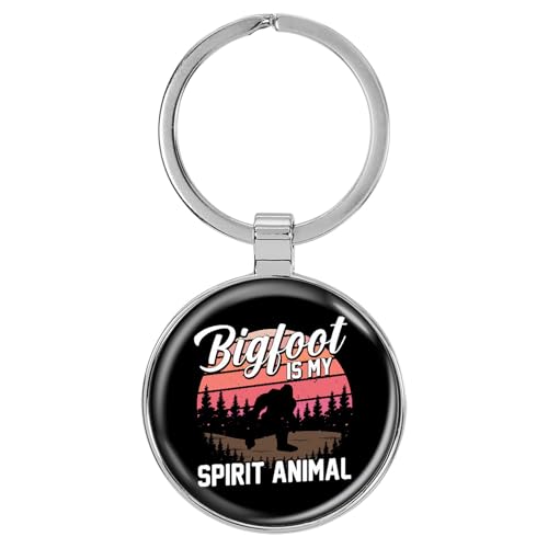 Image of Bigfoot 1.5 inch x 3 inch Domed Keychain Backpack Pull