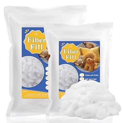 205g/7.3oz Stuffing for Stuffed Animals, Polyfill Stuffing, Stuffing for Crochet, Fiber Filling Stuffing, Pillow Stuffing, Premium Polyester Fiber Fill for Crochet Stuffing