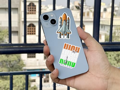 Image of WallDesign Space & Science Sticker Collection: 53 Laminated Stickers for Mobile, Laptop, Personalizing and Gifting! Durable, Hi-Quality Print for Astronomy Lovers-Self-Adhesive