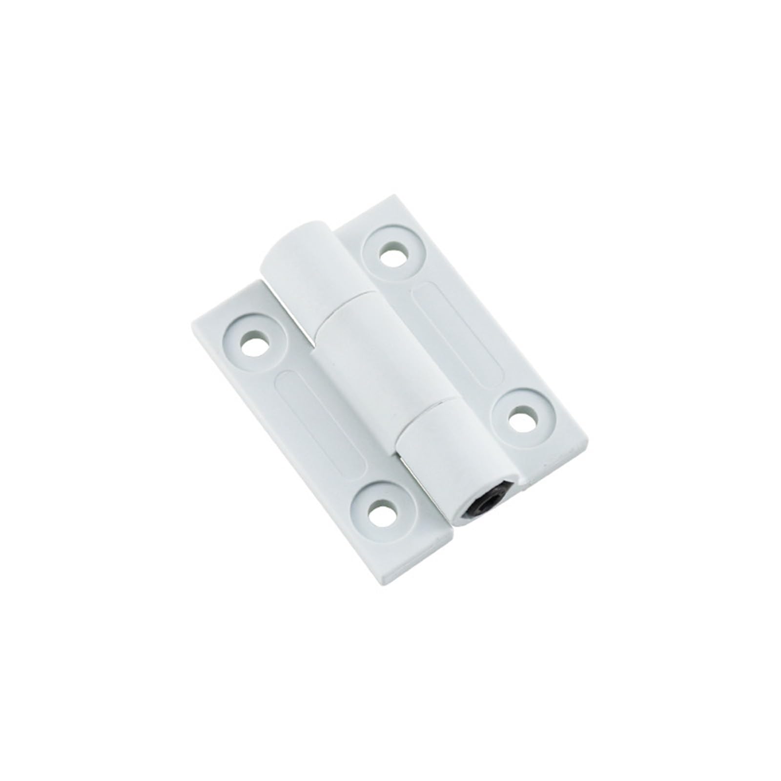 Flat Open Torque Hinges with Adjustable Damping Plastic Equipment Free Positioning 1Pcs(White)