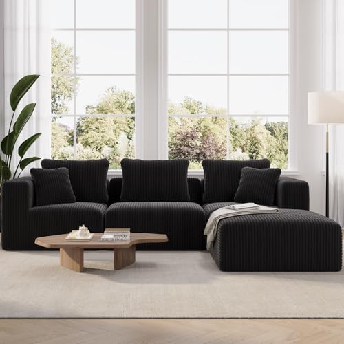 Novilla 106' Modular Sectional Sofa, Modern Cloud Sectional Couch with Smarts Coil™ Support,...