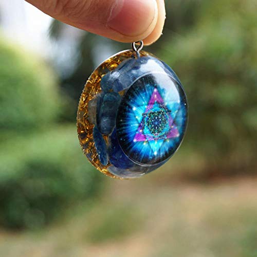 JINGERL Pendentif orgone orgone à la Main en Pierre de Cristal Naturel Kyanite Emf Bijoux de Protection – vue 4