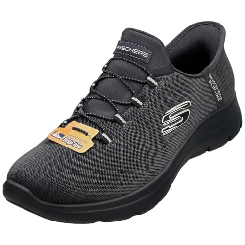 Skechers Women's Summits Classy Night Trainers, Dark Navy Mesh/Silver Trim, 5.5 UK