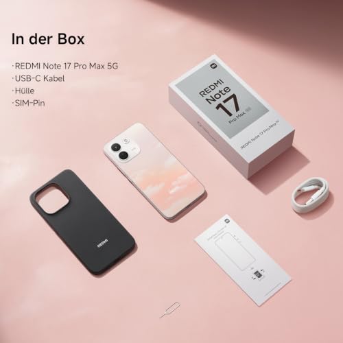 XIAOMI REDMI Note 17 Pro Max 5G, Smartphone 8+256GB, Black, 9210mAh Battery