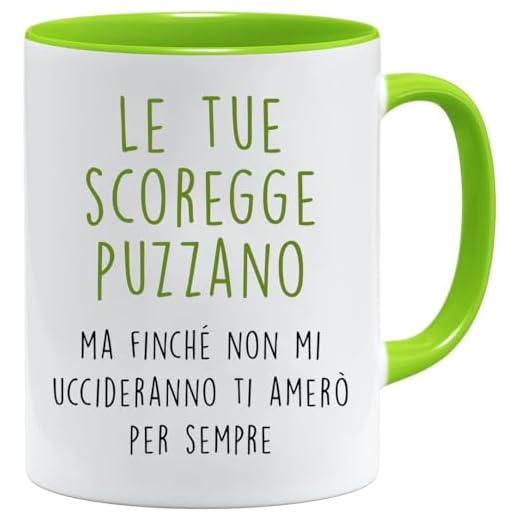Tazza San Valentino/Le tue scoregge puzzano - Tazza/Mug Idea Regalo Originale di Compleanno/Tazza con Frase e Disegno Divertente