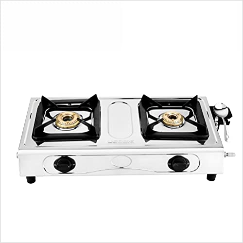 Image of UCOOK JUNTO Basic 2B Series 2 Burners Gas Stove Stainless Steel Cooktop