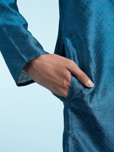 Image of DIWAS BY MANYAVAR Men's Art Silk Self Design Kurta (1pc)