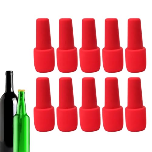 Tapón de vino de silicona, de silicona para vino, tapón de botella a prueba de fugas, para cocina, bar, fiesta, reunión de bebidas, boda, vacaciones, champán, cerveza