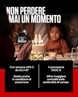 Canon EOS R100 - Obiettivo RF-S 18-45mm + 75-300mm Kit Doppio Zoom - Fotocamera Mirrorless APS-C 24,1MP, Dual Pixel CMOS AF, Videocamera 4K, Scatto Continuo 6,5fps - Rilevamento Viso e Occhi