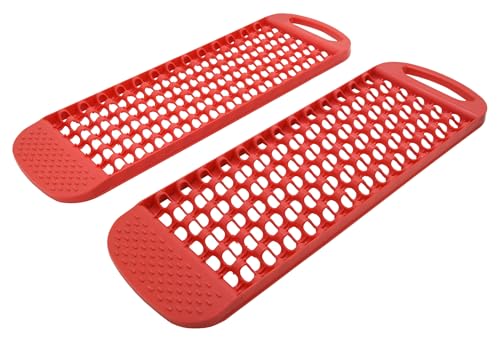 Compass 01459 Snow Chains Matte Red Pack of 2