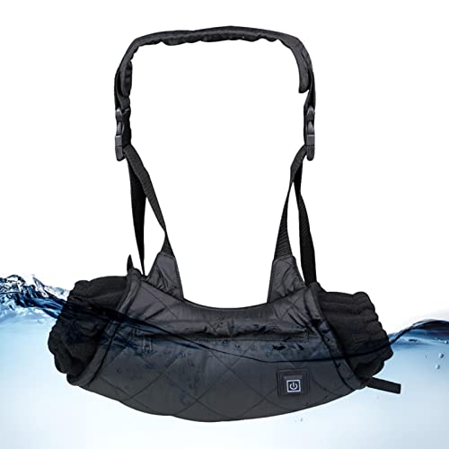 Beheizter-Handmuff--Muff-Handwaermer-mit-zwei-Aufbewahrungstaschen-Jagdisolierter-Waermer-mit-verstellbarem-Riemen-3-Temperaturregelung-Handwaermer-fuer-Angeln-Camping