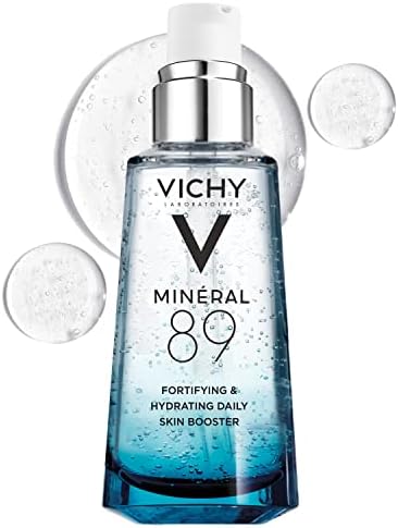 Vichy Mineral 89 Hyaluronic Acid Face Serum, Facial Gel Moisturizer and Pure Hyaluronic Acid Hydrating Serum for Sensitive or Dry Skin