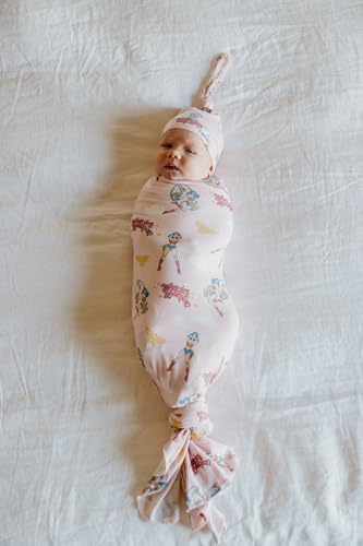 Image of Copper Pearl Swaddle Blankets for Newborns | Soft Stretchy Receiving Blankets for Boys and Girls | Large 46 x 46 Inch Baby Blankets | Lightweight and Breathable Swaddles | Wonder Woman