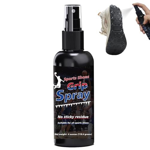 DINGSEN Sport Grip Spray, Antirutsch Spray für Schuhe für Basketballschuhe Griffspray für die Unterseite von Basketballschuhen zur Verbesserung der Sohlenhaftung(4oz)