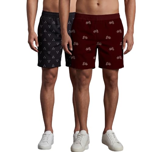 Men Multicolour Boxer | Cotton | Regular Fit | Soft Breathable Comfortable Printed Elastic Waist | Casual Boxer-picture-30