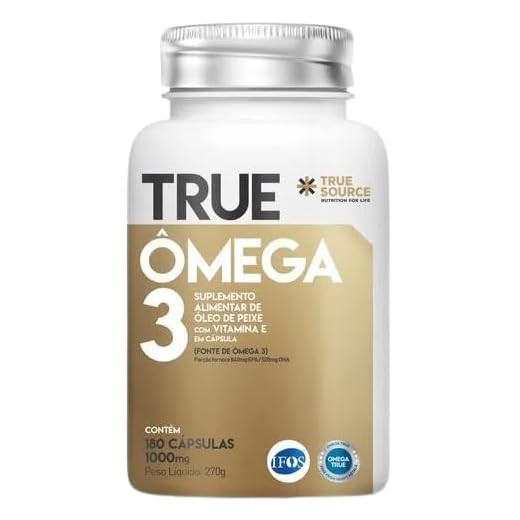 Kit 2X: Ômega 3 com Vitamina E 1000mg True Source 180 Cápsulas