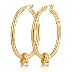 B-Big Hoop Earrings-Gold