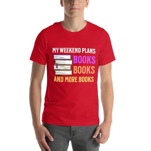 T-shirt lecture humour My Weekend Plan pour passionnés de livres